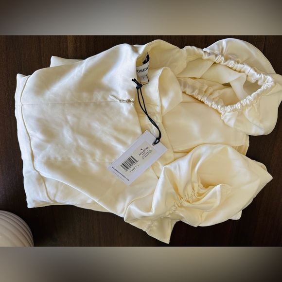 🎉LAST PIECE 🎉WE WORE WHAT Poplin Puff Sleeve Midi Dress - Picture 5 of 11